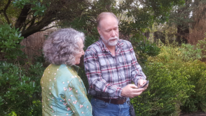 Tom Campbell of Water Scout working with a homeowner